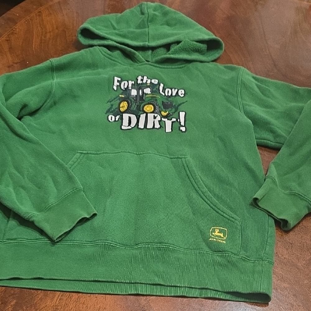 John Deere Kids Green‎ Hoodie with Fun Design